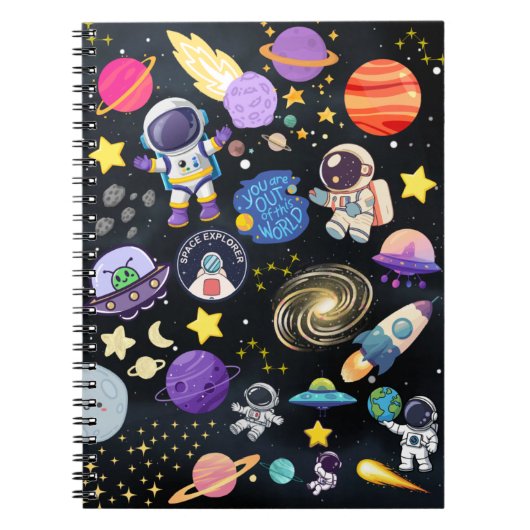 Outerspace Notebook Notitieboek (Voorkant)
