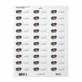 Outerspace Planets Astronaut Return Address Label (Full Sheet)