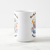 Outerspace Planets Blauw Eerste Verjaardag Koffiemok (Center)