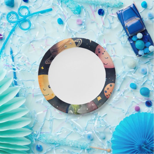 Outerspace Planets Party Paper Borden Papieren Bordje (Feest)
