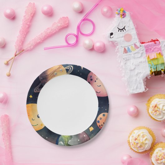 Outerspace Planets Party Paper Borden Papieren Bordje (Feest)