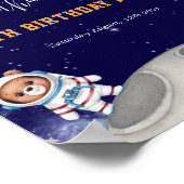 Outerspace Woodland Animals Verjaardag Welkomstbor Poster (Hoek)