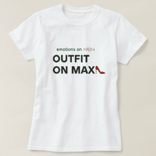 Outfit On Max mode rode hak T-shirt
