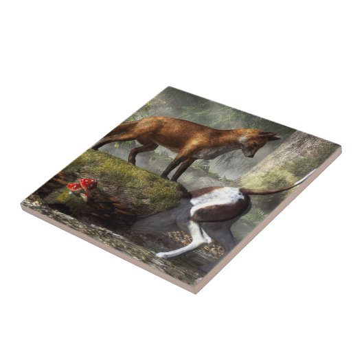 Outfoxed Tegeltje (Zijkant)