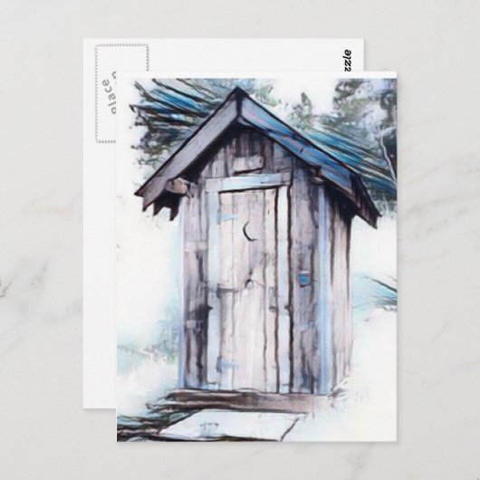 OUTHOUSE ART BRIEFKAARTEN (Voorkant / Achterkant)