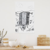 Outhouse, Gemfield, Nevada Poster (Keuken)