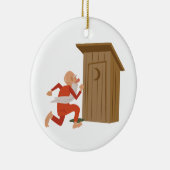 Outhouse Keramisch Ornament (Rechts)