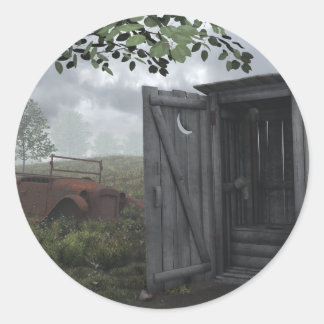 Outhouse Ronde Sticker