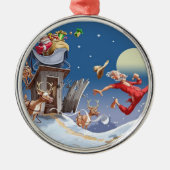 Outhouse Santa Ornament (Voorkant)