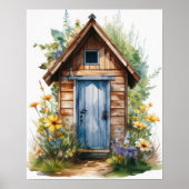 Outhouse Waterverf 2 Poster (Voorkant)