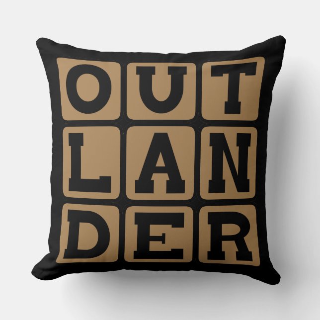 Outlander, Buitenlander of Vreemdeling Kussen (Voorkant)