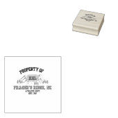 OUTLANDER Eigendom van Fraser's Ridge NC Athletic Rubberstempel (Gestempeld)