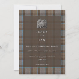 Outlander Lallybroch Tartan Invitation Kaart