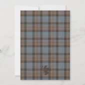 Outlander Lallybroch Tartan Invitation Kaart (Achterkant)