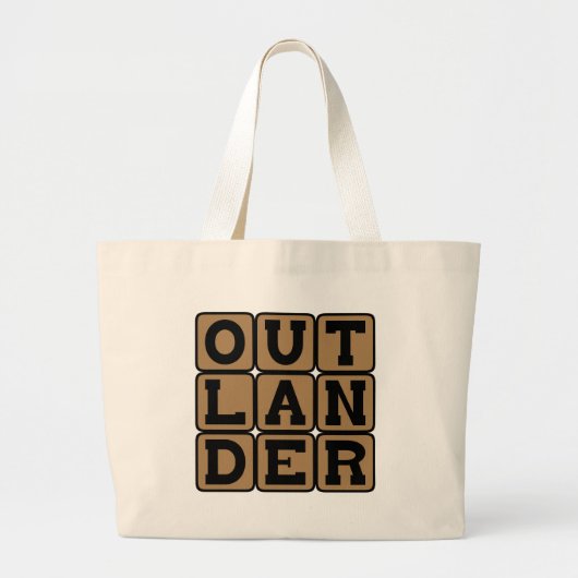 Outlander, Vreemdeling of Buitenstaander Grote Tote Bag (Voorkant)