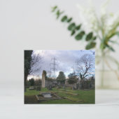 Outlander's Black Kirk: Film Location Church Ruins Briefkaart (Staand voorkant)