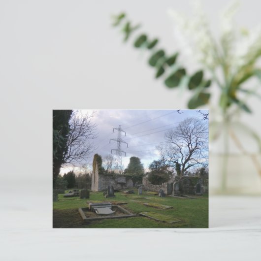 Outlander's Black Kirk: Film Location Church Ruins Briefkaart (Staand voorkant)