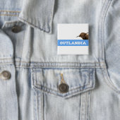 Outlandia Coo Vierkante Button 5,1 Cm (In situ)