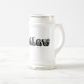 Outlaw Beer Stein Bierpul (Voorkant rechts)