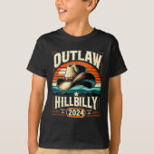 Outlaw Hillbilly 2024 Amerikaanse verkiezingsdag C T-shirt (Voorkant)