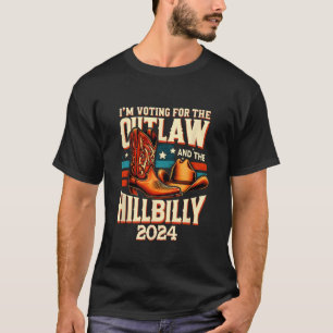Outlaw Hillbilly 2024 Amerikaanse verkiezingsdag C T-shirt