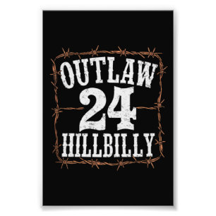 Outlaw Hillbilly 2024 Westerse Trump Vance 2024  Foto Afdruk