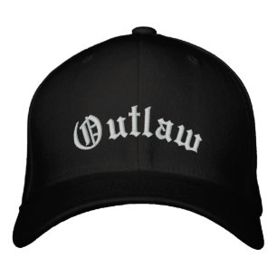 Outlaw honkbalpet geborduurde pet