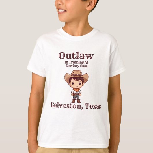 Outlaw in Training Kinder T-shirt (Voorkant)