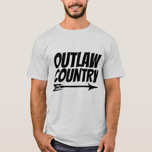 OUTLAW LAND MUZIEK T-Shirts (Voorkant)