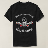 Outlaw mc Support  T-shirt (Design voorkant)