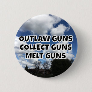 OUTLAW PISTOLEN VERZAMELEN PISTOLEN SMELTEN PISTOL RONDE BUTTON 5,7 CM