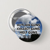 OUTLAW PISTOLEN VERZAMELEN PISTOLEN SMELTEN PISTOL RONDE BUTTON 5,7 CM (Voorkant /achterkant)