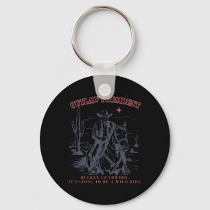 Outlaw President Buckle Cowboy Het wordt een Sleutelhanger