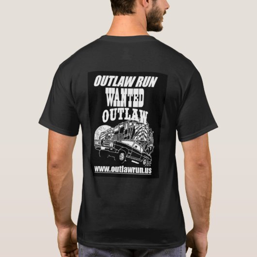 Outlaw Run T-Shirt met design op de achterkant (Achterkant)