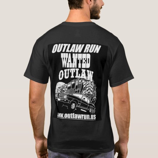 Outlaw Run T-Shirt met design op de achterkant (Achterkant)