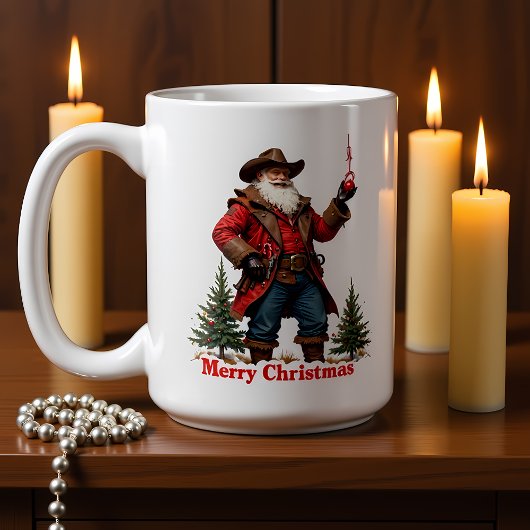 Outlaw Santa Christmas Ornament Koffiemok