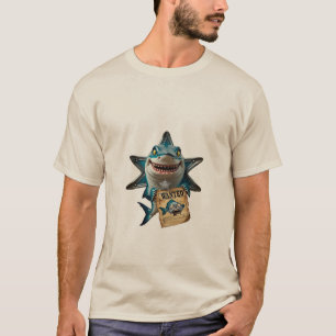 Outlaw Shark Cowboy T-shirt