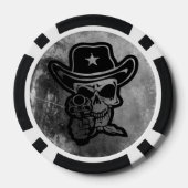 Outlaw Sherif Skull Poker Collectie Pokerchips (Achterkant)