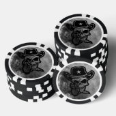 Outlaw Sherif Skull Poker Collectie Pokerchips (Opstapeling)