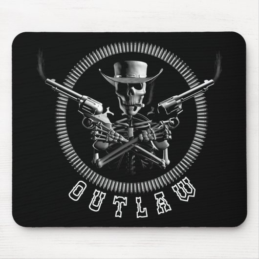 Outlaw Skeleton Muismat (Voorkant)