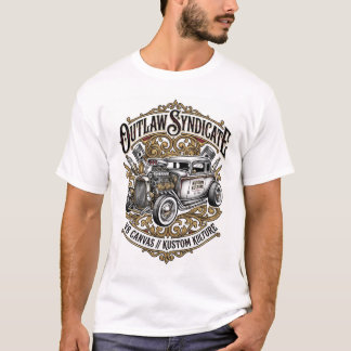 Outlaw Syndicate Kustom Kulture Hot Rod Grafisch T-shirt