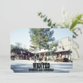 Outlaw Wild West Western Boy Verjaardag Cowboy Kaart (Staand voorkant)