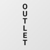 Outlet Sale Groot Bord Retail Winkel Raam Sticker (Vel)