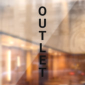 Outlet Sale Groot Bord Retail Winkel Raam Sticker (Vel 2)