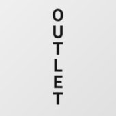 Outlet Sale Groot Bord Winkelraam Sticker (Vel)