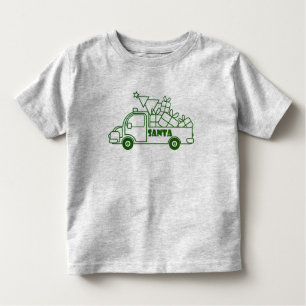 Outline Kerst truck Santa auto side uitzicht Kinder Shirts
