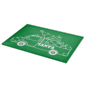 Outline Kerst truck Santa auto side uitzicht Snijplank (Hoek)