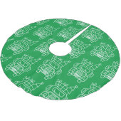 Outline Kerstmisvrachtwagen Santa auto voorzijde u Kerstboom Rok (Gekanteld)