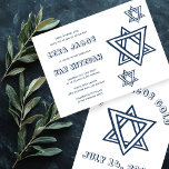 OUTLINE LETTERS STAR OF DAVID Custom BAR Mitzvah Kaart<br><div class="desc">Perfect card to announce a bar or bat mitzvah! Hand made art for you with star of david on the front and back side! FULLY CUSTOMIZABLE! Click on “Personalize” above to edit the text. Click "edit using design tool" to adjust the fonts, colors and placements and to delete the back...</div>