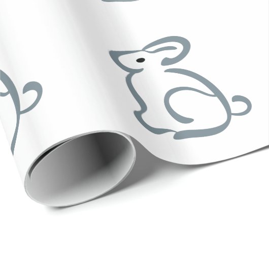 Outlne Bunny Cadeaupapier (Rol Hoek)